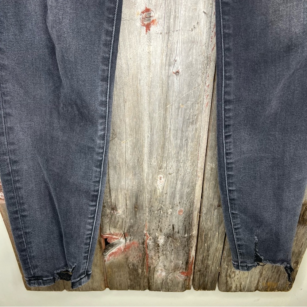 Flying Monkey Atomic High Rise Skinny Jeans Exposed Button Fly in Black size 29 - Picture 6 of 13